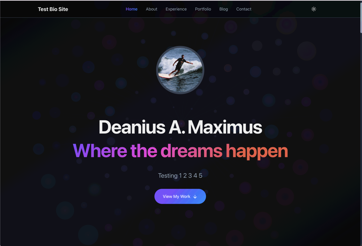 Contentstack-Powered Personal Bio App